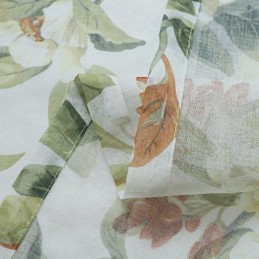 Translucent Tulle Curtains Printed Voile Sheer For Living Room
