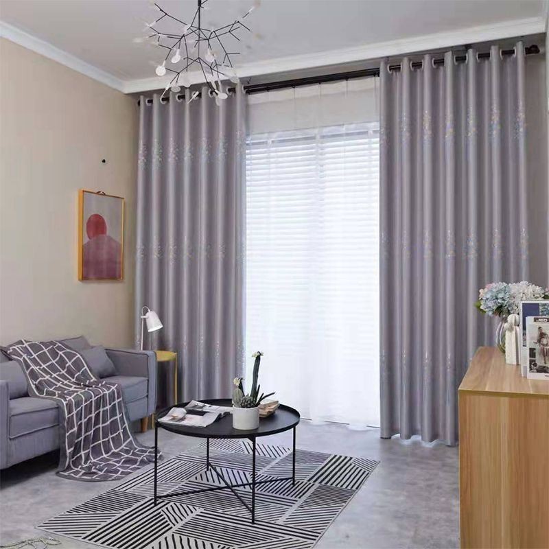 Tree Jacquard Curtains Modern Light Luxury Nordic For Living Dining Room