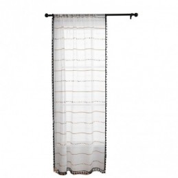 Nordic Sheer Curtains Stripe Pattern Semi Voile