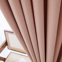 Nordic Curtains Solid Color Blackout For Living Room