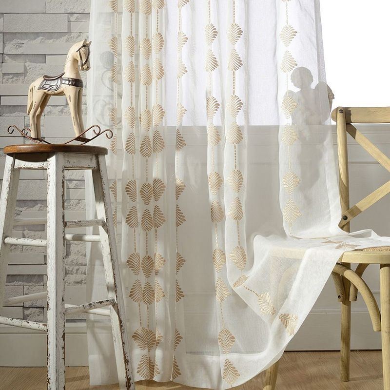 Modern Tulle Curtain Made to Measure Curtain Delicate Translucent Window Treatment For Living Room Bedroom
