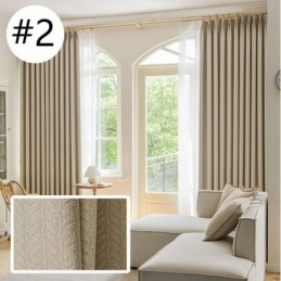 Leaves Jacquard Curtains Blackout For Living Room