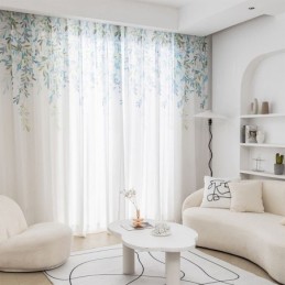 Vine Pattern Voile Curtain...