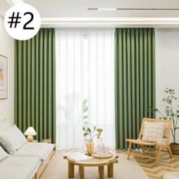 Nordic Curtains Solid Color Blackout For Living Room