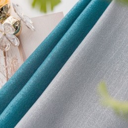 Nordic Patchwork Curtains Solid Color Blackout For Living Room