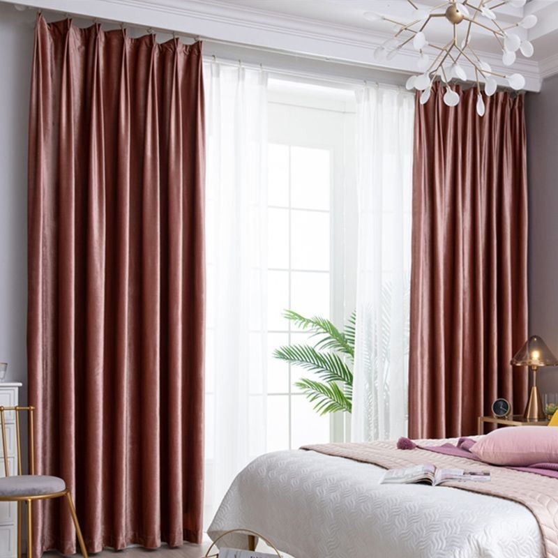 Max Blackout Curtain Made to Measure Curtain Polypropylene Solid Color Bedroom