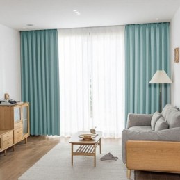 High Precision Curtains Blackout Living Room Bedroom Hotel Solid Color