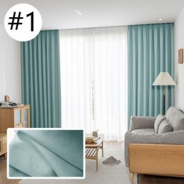 High Precision Curtains Blackout Living Room Bedroom Hotel Solid Color