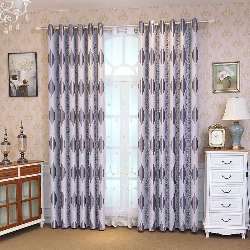 Nordic Max Blackout Curtain Made to Measure Curtain Vine Jacquard Printed For Bedroom