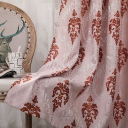 European Chenille Jacquard Fabric Modern Curtains For Living Dining Room Bedroom