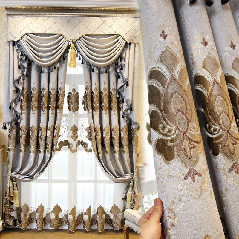 Curtain Made to Measure Curtain Europe Style Embroidery