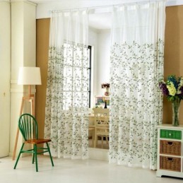 American Pastoral Sheer Curtains Advanced Customization Embroidery Pattern