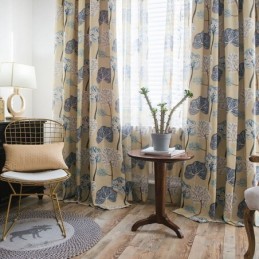 Modern Curtain Made to Measure Curtain Cotton Print Trees