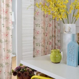 Modern Curtain Made to Measure Curtain Cotton Plants Printed
