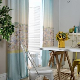 Nordic Curtain Made to Measure Curtain Cotton Town Printed