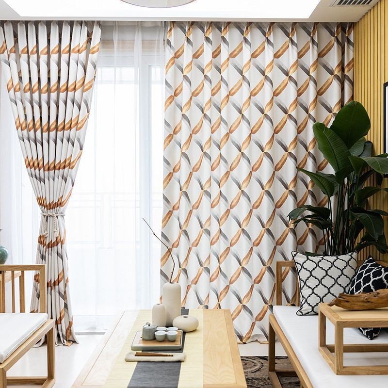 Modern Curtain Made to Measure Curtain Lattice Print Home