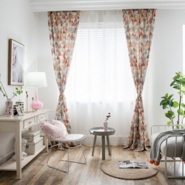 Modern Curtain Made to Measure Curtain Cotton Triangle Printed