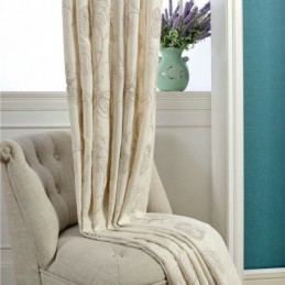Japanese Simple Curtain Made to Measure Curtain Embroidery Environment Protective Cotton Linen Fabric