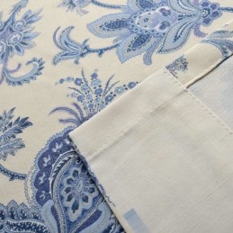 Japanese Simple Curtain Made to Measure Curtain Blue Printed Study Bedroom Fabric