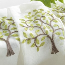 European Sheer Curtain Made to Measure Curtain Pastoral Style Embroidery