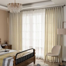 Linen Hotel Drapes Bedroom...