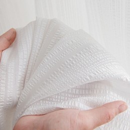 Modern Voile Tulle Curtain Made to Measure Curtain Solid Color White Sheer For Living Room