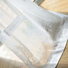 Nordic Semi Sheer Drapes Tree Print Curtains