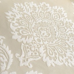 Europe Embroidery Tulle Curtains Romantic Semi Sheer Jacquard Window Drapes
