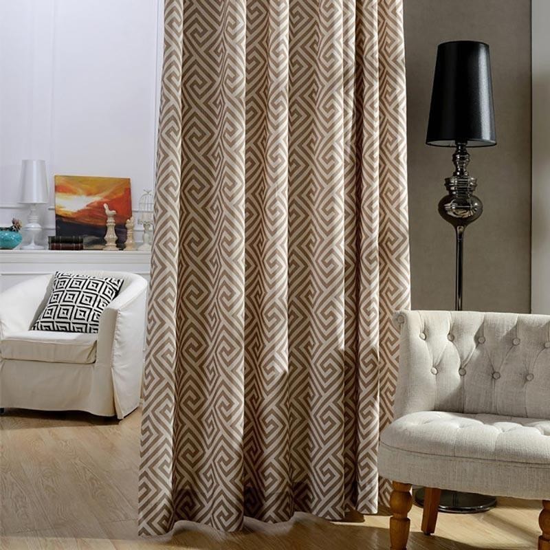 Nordic Simple Curtain Made to Measure Curtain Unique Printed Environment friendly Study Fabric
