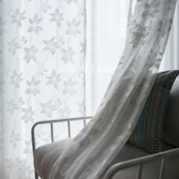 Floral Tulle Curtains Delicate Screens Drapes For Bedroom Living Room