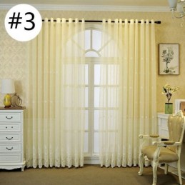 Breathable Sheer Curtain Made to Measure Curtain European Decorative Tulle Voile For Living Room