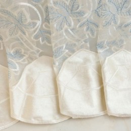 Luxury Tulle Curtain Made to Measure Curtain Floral Embroidered Voile For Living Room