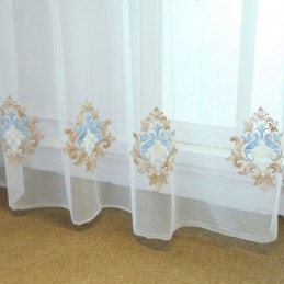 Breathable Sheer Curtain Made to Measure Curtain European Decorative Tulle Voile For Living Room