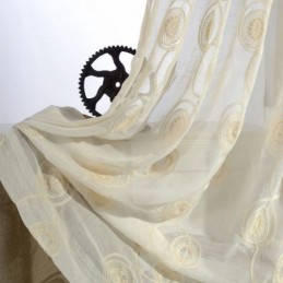 Circle Embroidery Sheer...