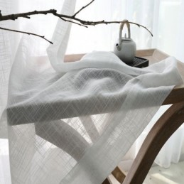 White Sheer Curtain Made to Measure Curtain Solid Color All match Voile Living Room Bedroom