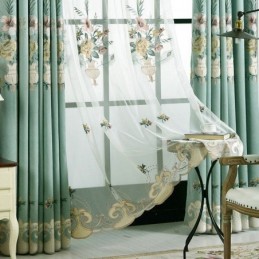 Breathable Embroidery Sheer...