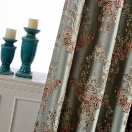 Classical Max Blackout Curtain Made to Measure Curtain Emboss Simulation Jacquard Bedroom