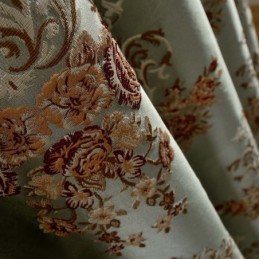 Classical Max Blackout Curtain Made to Measure Curtain Emboss Simulation Jacquard Bedroom