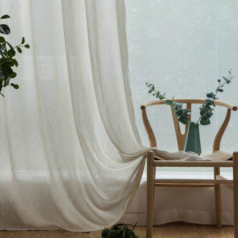 Japanese Classical Sheer Curtain Made to Measure Curtain Solid Engineering