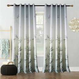 Green Bamboo Curtain Made...