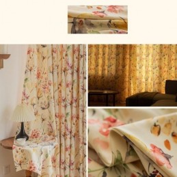 Blackout Curtains American Floral Print
