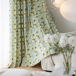Cotton Curtain Made to Measure Curtain Fruit Printed Nordic