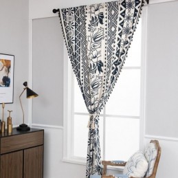 Floral Printed Linen...