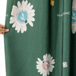 Cotton Curtain Made to Measure Curtain Flower Printed Nordic Style