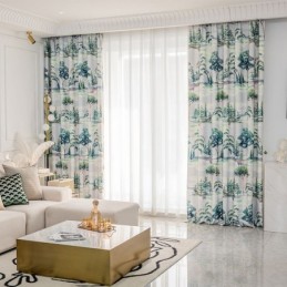 Curtains Forest Printed...