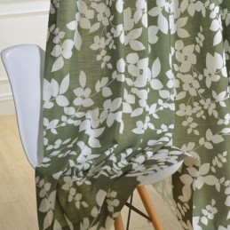 Blackout Curtain Made to Measure Curtain Nordic Style Floral Print For Living Room Bedroom