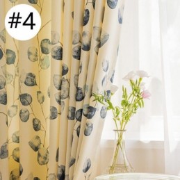 Chevron Curtains American Style Leaf Printed