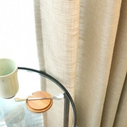 European Pastoral Style Curtain Made to Measure Curtain Solid Color Thicken Stitching