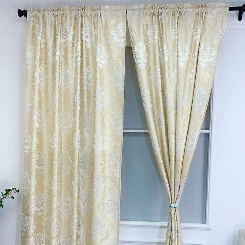Jacquard Luxury Curtain Made to Measure Curtain European Blackout For Bedroom Living Room