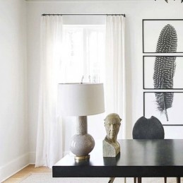 Simple Semi Blackout Curtain Made to Measure Curtain White Solid Color Living Room
